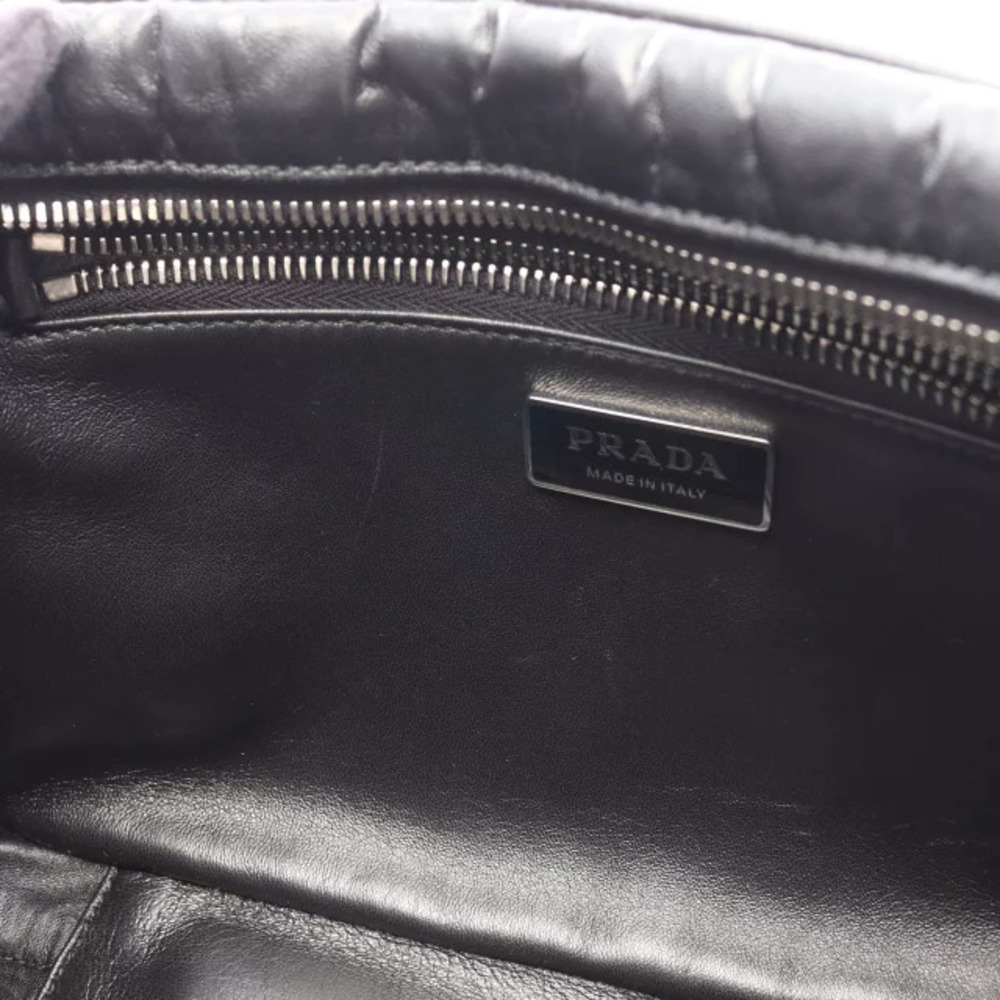 Prada Re Edition Handbag Leather Black UVL - Picture 5 of 6